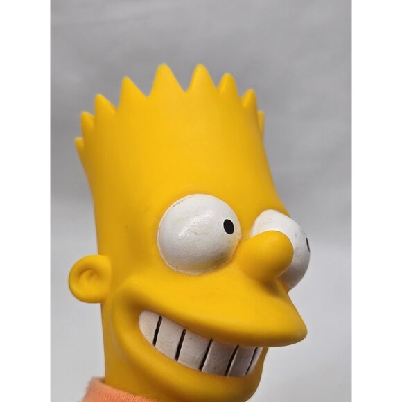 Vintage 1990 Bart Simpson 8.5” Plush Doll Toy Burger King Collectible Vinyl Head - Picture 8 of 12